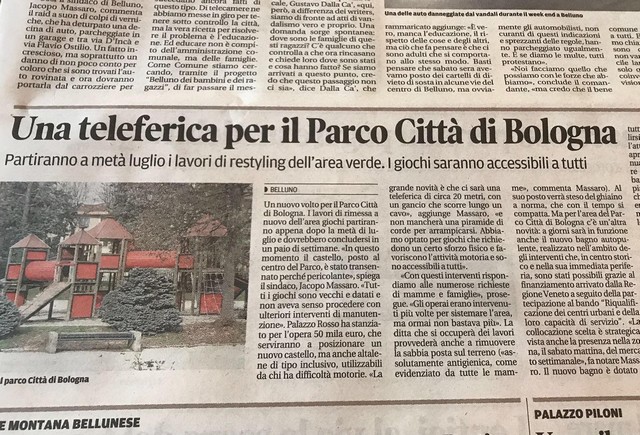 Riqualificazione parco a Belluno