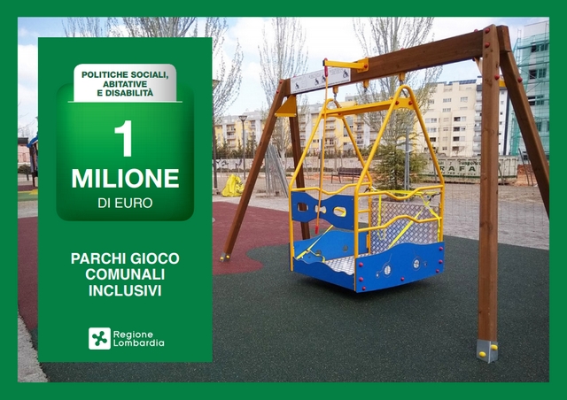 Stanziato 1 milione di euro per la realizzazione di parchi inclusivi in Lombardia