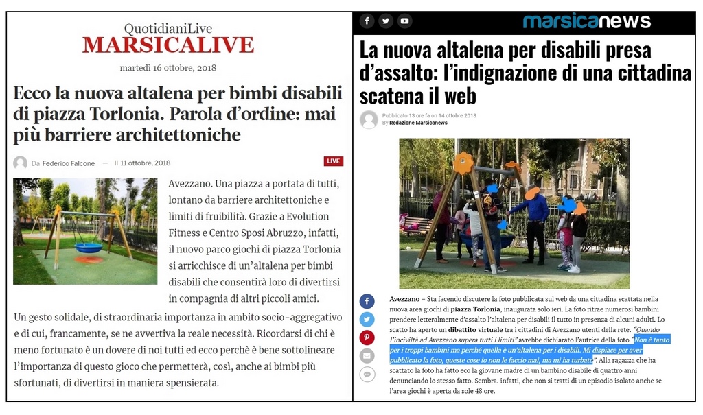 Altalena per tutti o altalena per disabili?