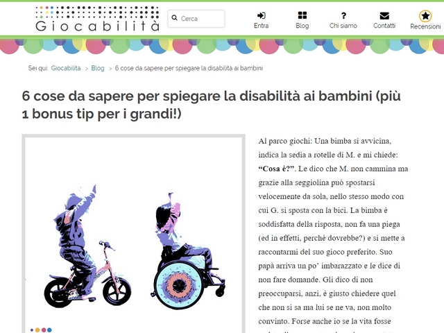 6 cose da sapere per spiegare la disabilità ai bambini