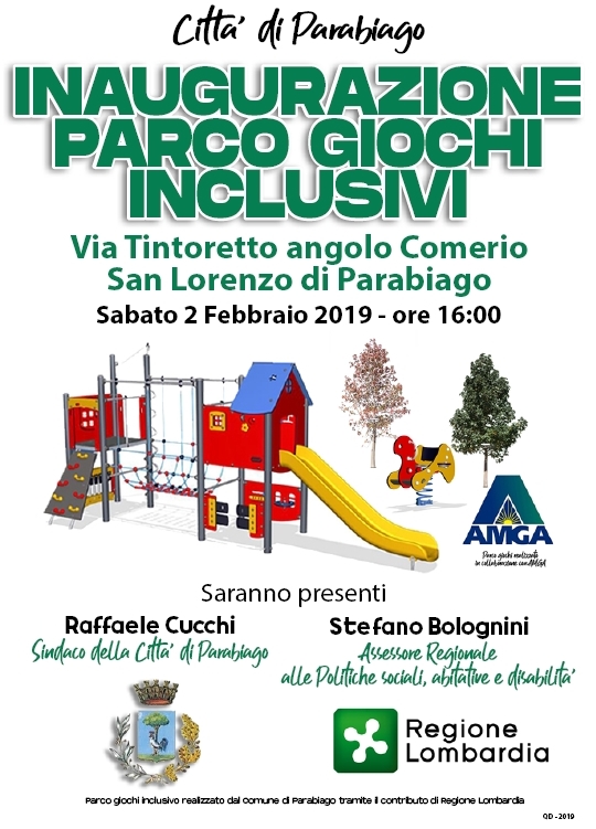 Inaugurazione parco a Parabiago