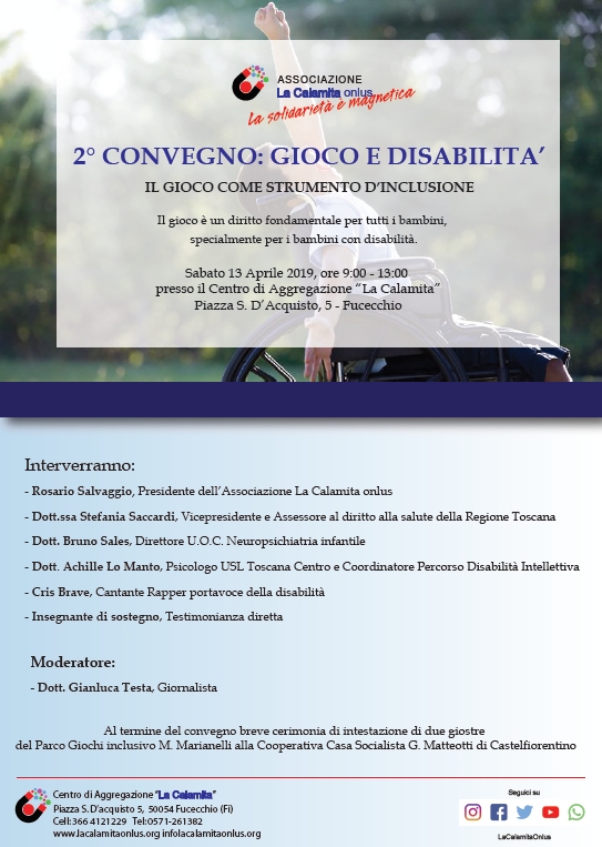 Fucecchio 2° convegno: gioco e disabilità