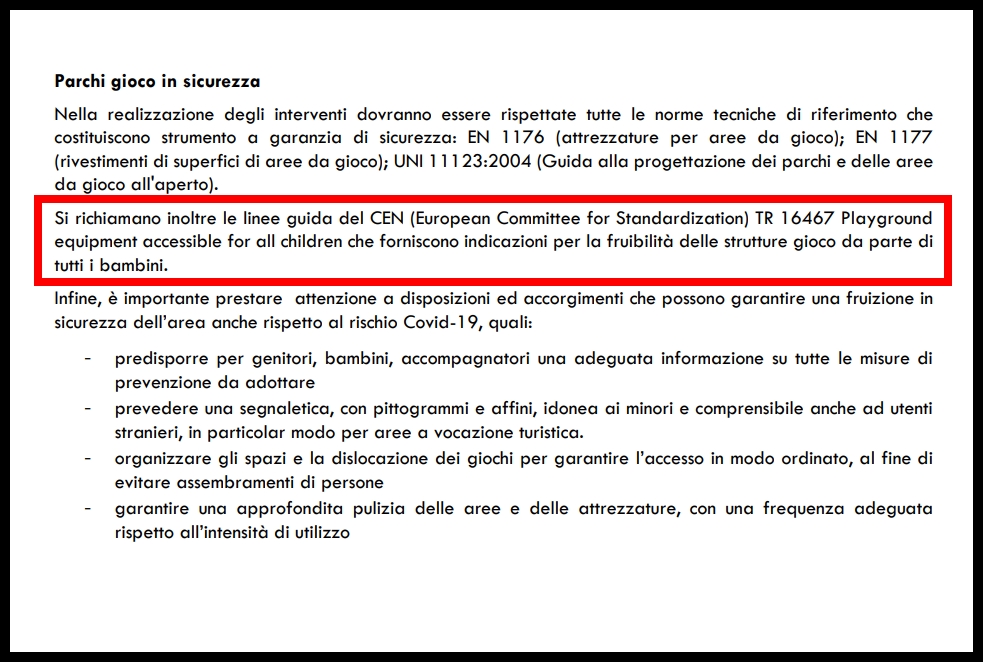 Parchi Gioco inclusivi pubblici Lombardia: bando per gli interventi per l’anno 2020-2021