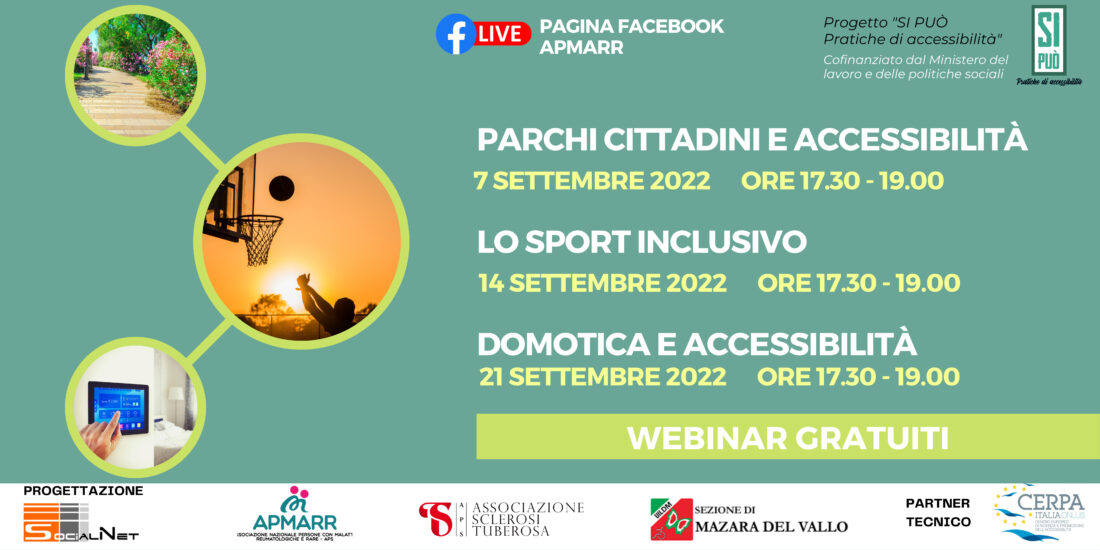 Webinar formativi gratuiti su accessibilità, turismo e tempo libero