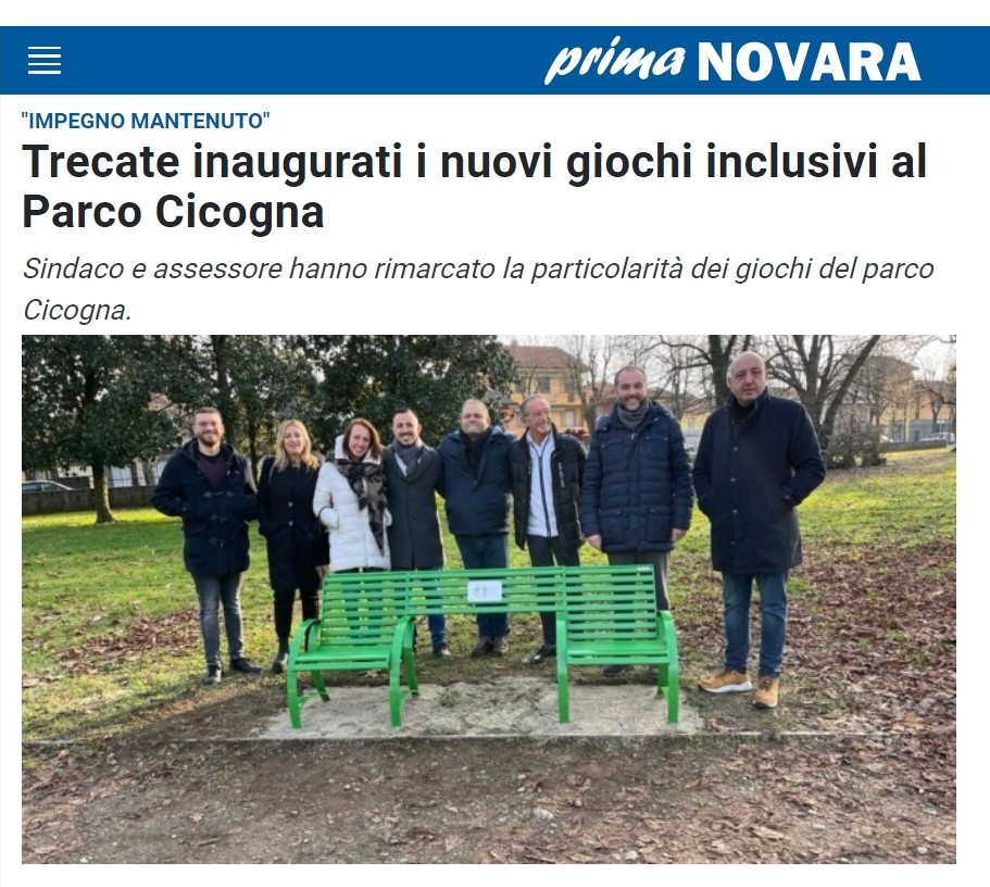 Panchine inclusive a Trecate?